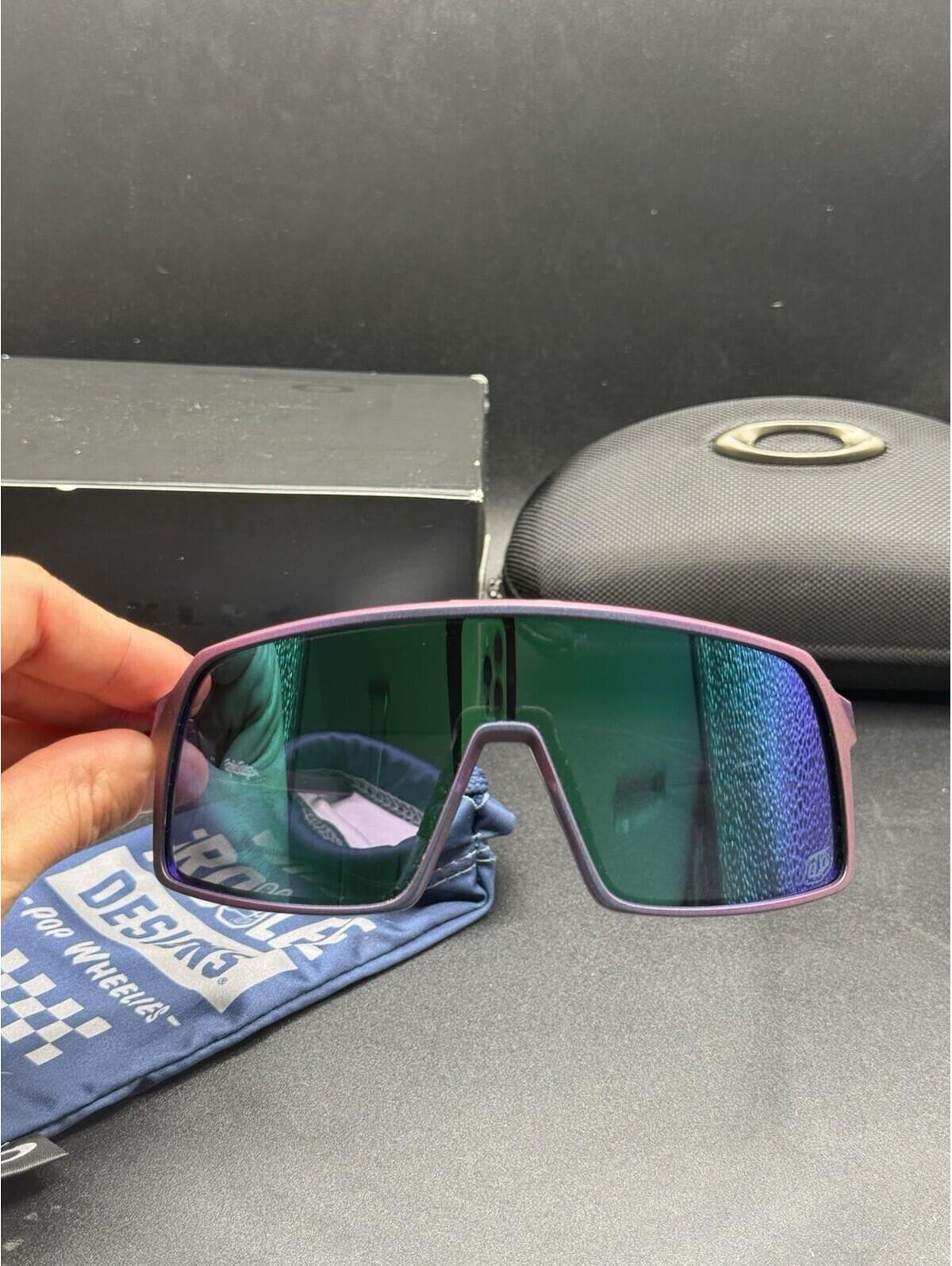 Oakley Sutro Troy Lee Matte Purple Green Shift/Prizm Jade Iridium Oo9406-4737